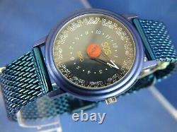 Zeno Solo SOS Quartz One Hand Watch Mystery Dial SWISS Vintage RARE 1990s