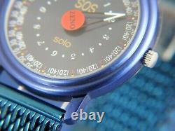 Zeno Solo SOS Quartz One Hand Watch Mystery Dial SWISS Vintage RARE 1990s