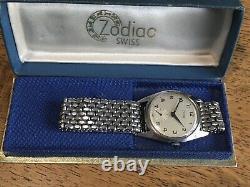 Zodiac Men's Watch Mechanical Swiss Rare Vintage